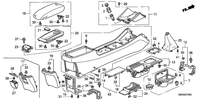Genuine Honda Accord Shifter Cover Upper Trim Bezel (2001-2002) OE 54716S82L81ZA