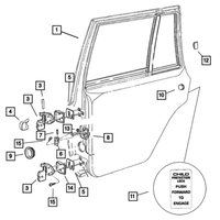 New Genuine Mopar Bracket Check Arm 2001-2001 OE 55002361