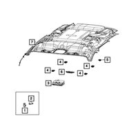 New Genuine Mopar Lamp Cargo 2017-2023 OE 55057422AA