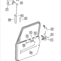 New Genuine Mopar Latch Front Door 2001-2002 OE 55075990AE