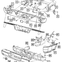 New Genuine Mopar Clip Lamp OE 55077370AB