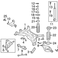 New Genuine Nissan Rear Suspension Bolt Link (2002-2008) OE 55080AG005