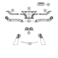 New Genuine Mopar Duct Floor Distribution 2007-2010 OE 55111061AB