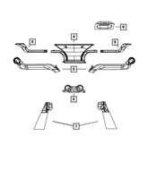 New Genuine Mopar Duct Floor Distribution 2007-2010 OE 55111061AB