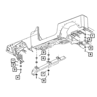 New Genuine Mopar Isolator Body Hold Down OE 55176177AB