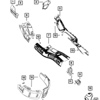 New Genuine Mopar Shield Brake & Fuel Line OE 55399273AE