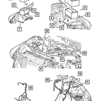 New Genuine Mopar Wiring Battery Positive OE 56000976AB