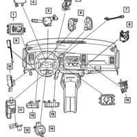 New Genuine Mopar Switch Overdrive Lockout 2001-2002 OE 56021048