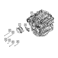 New Genuine Mopar Generator Engine 2018-2023 OE 56029803AA
