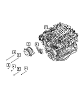 New Genuine Mopar Generator Engine 2018-2023 OE 56029803AA