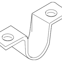 New Genuine Nissan Rear Stabilizer Bar Clamp Bracket (2007-2014) OE 56233JA000
