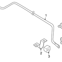 New Genuine Nissan Rear Stabilizer Bar Clamp Bracket (2007-2014) OE 56233JA000