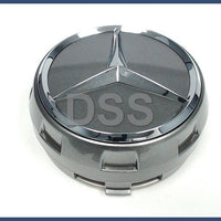Genuine Mercedes-Benz Wheel Center Cap Hub 75mm Chrome Silver Grey (2010-2022)
