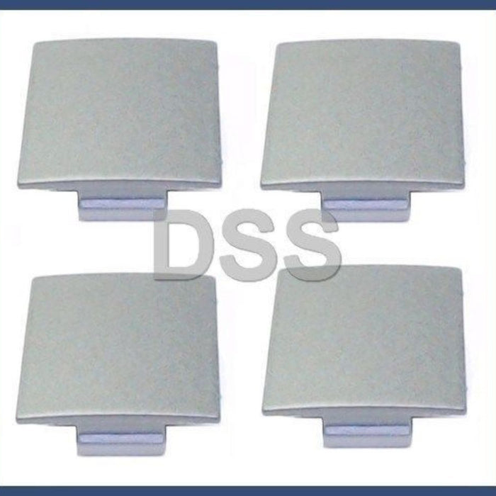 Genuine BMW E65 Front Or Rear Door Panel Cover Plug Dark Silver (x4) Set