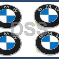 Genuine BMW E12 E23 E24 BAV Set of 4 Wheel Center Cap Emblems NEW OEM + Warranty