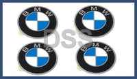 Genuine BMW E12 E23 E24 BAV Set of 4 Wheel Center Cap Emblems NEW OEM + Warranty