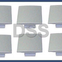 Genuine BMW E65 Front Or Rear Door Panel Cover Plug Dark Silver (x6) SET
