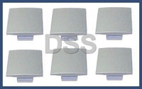 Genuine BMW E65 Front Or Rear Door Panel Cover Plug Dark Silver (x6) SET