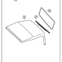 New Genuine Mopar Window Tailgate 2003-2006 OE 5JH07SX9AD