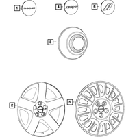 New Genuine Mopar Cover Wheel 2014-2023 OE 5PC39GSAAA
