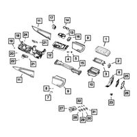 Genuine Jeep Grand Cherokee Gear Shift Indicator Bezel (2018-2021) OE 5VK204X9AG