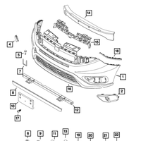 New Genuine Mopar Cover Tow Hook OE 5YH07LXHAA
