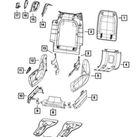 New Genuine Mopar Seat Latch Bezel Trim Right (2017-2021) OE 5ZJ58PL5AE