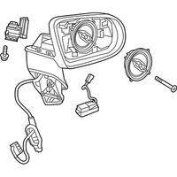 Genuine Mercedes-Benz Side View Door Mirror Assembly Left OE 2058109702