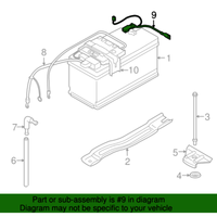 New Genuine BMW Battery Cable Negative Ibs (2011-2011) OE 61127618679