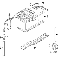 New Genuine BMW Battery Cable Negative Ibs (2011-2011) OE 61127618679