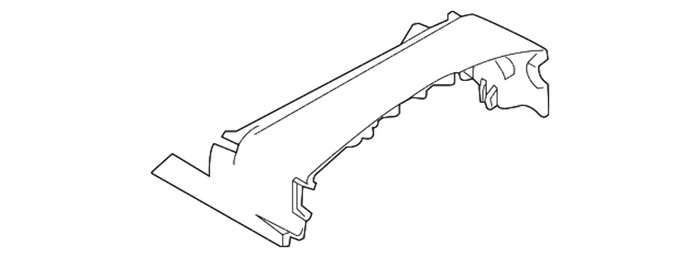New Genuine BMW Trim Panel Upper Part (2004-2010) OE 61316947772
