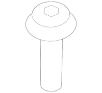 New Genuine BMW Fillister Head Screw With Co (2008-2013) OE 61317682091