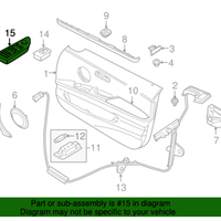 New Genuine BMW Window Lifter Switch Driver (2006-2012) OE 61319217327