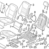 New Genuine BMW Front Seat Power Switch Control (2012-2023) OE 61319359835