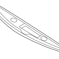 Genuine Nissan Upper Moulding-Front Bumper OEM 620783TA0B