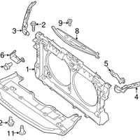 Genuine Nissan Upper Moulding-Front Bumper OEM 620783TA0B