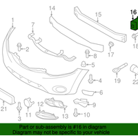 New Genuine Nissan Stay Front Bumper,Rh 622101AA0B / 62210-1AA0B OEM