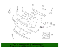 Genuine Nissan Bracket Front Bumper Side Rh OEM 62222CD001