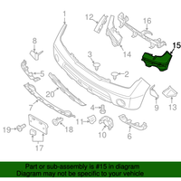 New Genuine Nissan Bracket-Front Bumper Side,Lh 62223ZS01A / 62223-ZS01A OEM