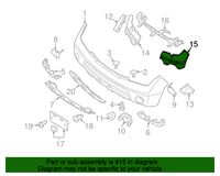 New Genuine Nissan Bracket-Front Bumper Side,Lh 62223ZS01A / 62223-ZS01A OEM