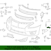 New Genuine Nissan Bracket - Front Bumper Side, Rh 622263TA0A / 62226-3TA0A OEM