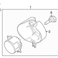 New Genuine Nissan Front Bumper Fog Light Housing Clip (2004-2023) OE 622285Z000