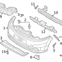 New Genuine Nissan Retainer-Front Bumper Lower 622423LM0B / 62242-3LM0B OEM