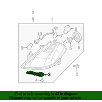 New Genuine Nissan Ret-Front Bumper Side, Lh 62245EM30A / 62245-EM30A OEM