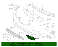 New Genuine Nissan Fog Light Finisher-Front Bumper 622564AF0A / 62256-4AF0A OEM