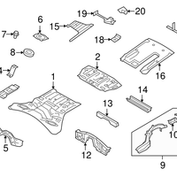 New Genuine Nissan Clip 623184M400 / 62318-4M400 OEM