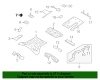 New Genuine Nissan Clip 623184M400 / 62318-4M400 OEM