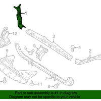 New Genuine Nissan Support-Radiator Core Upper,Rh OE 625124CB0B