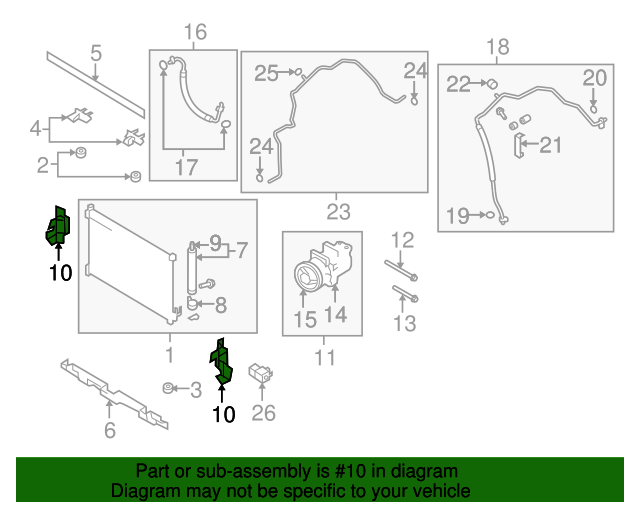 New Genuine Nissan Guide-Air,Front 628231VK1A / 62823-1VK1A OEM