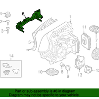 New Genuine BMW Bracket Headlight Left (2017-2020) OE 63117215277